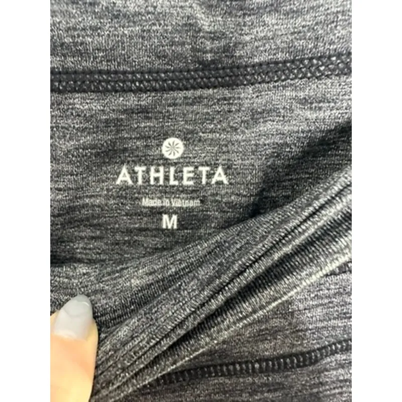 Athleta Heather Gray Excursion Tight Legging Stash Pockets Women's Medium - Image 2