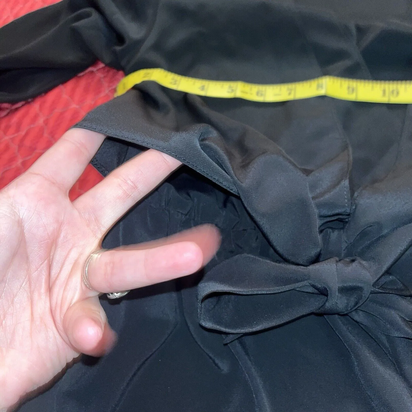 Topshop Women's Midi Dress UK 10 US 6 Black 100% Polyester A-Line - Image 7