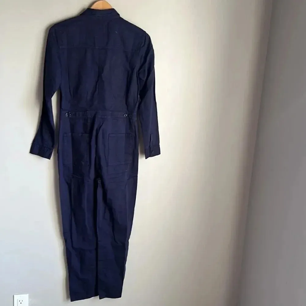 NEW OuterKnown Long Sleeve Jumpsuit Deep Navy - Image 3