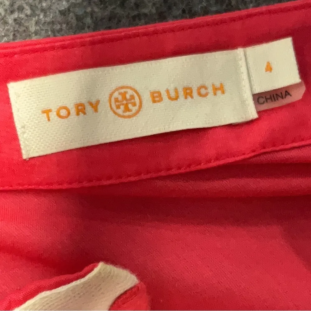 TORY BURCH Dot Trim Embroidered Cotton Tunic Top Blouse Cover Up Size 4 Small S - Image 8