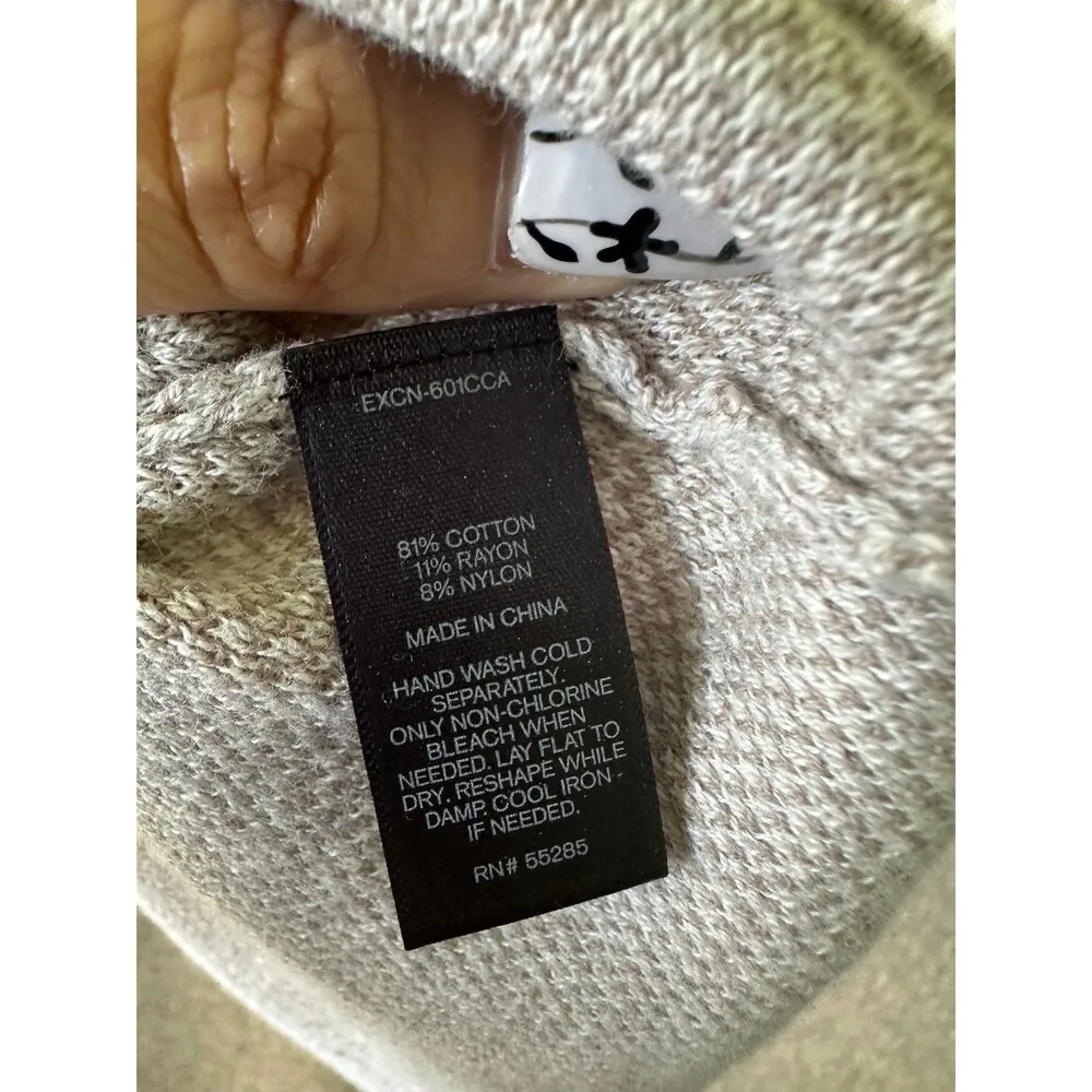 Express NWT Leopard Animal Print Scoop Neck Quarter Sleeve Sweater Dress XS - Image 8