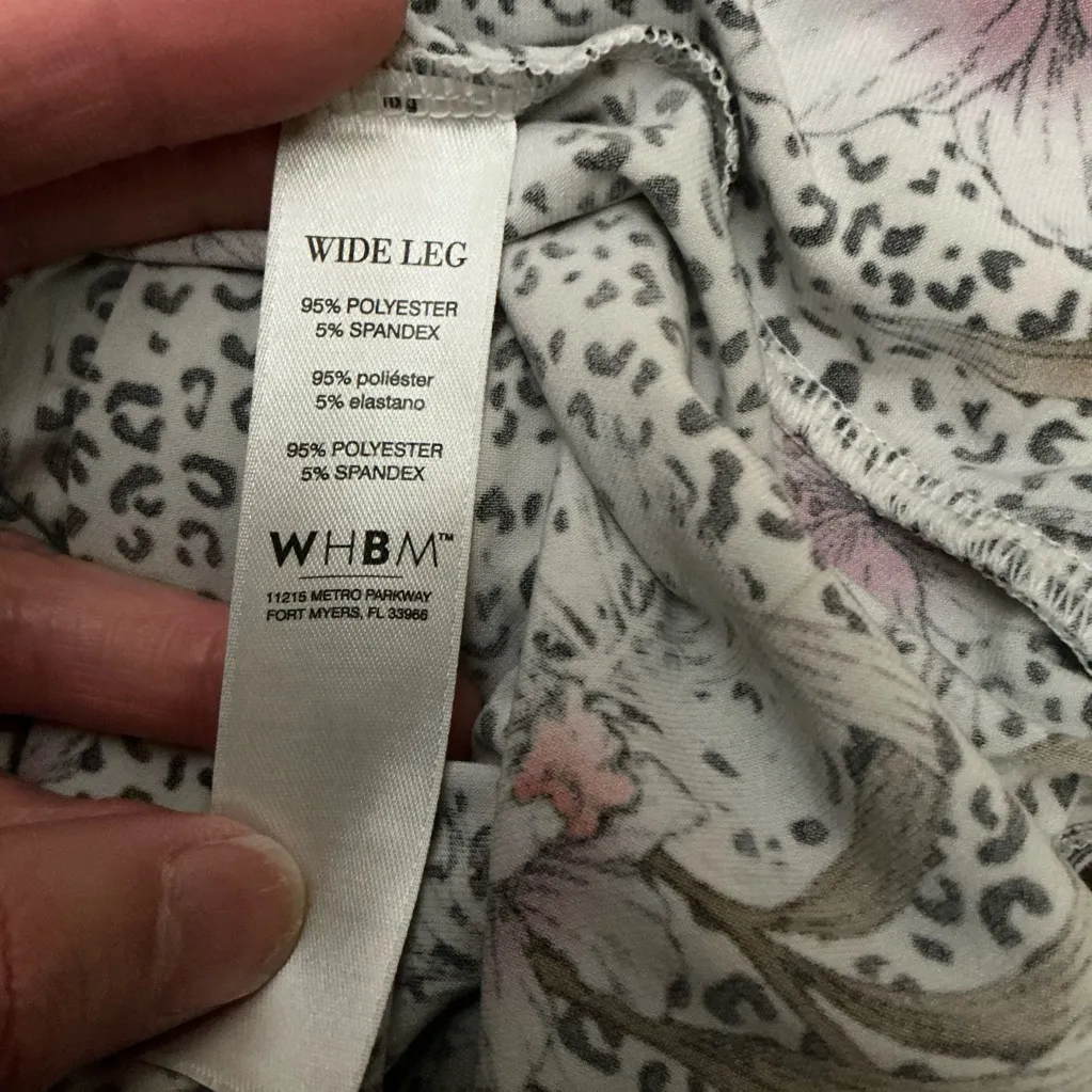 WHBM cheetah floral dressy tank top - Image 4