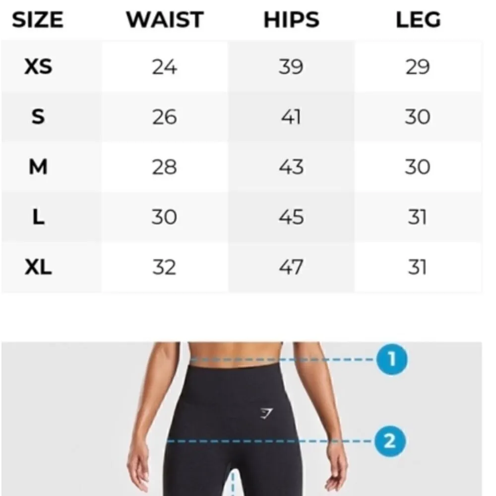 Gymshark High Rise Energy Seamless Perforated Leggings Sz Small - Image 12