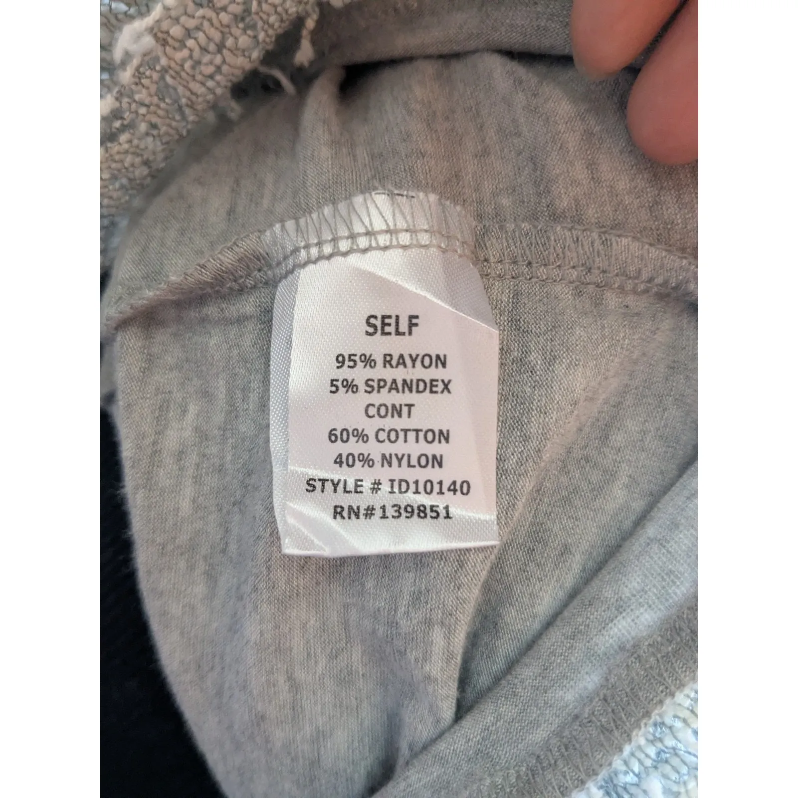 Anthropologie By Oddi Mini Dress Rayon Stretch Knit Gray Lace Ruffle Hem S NWT - Image 7