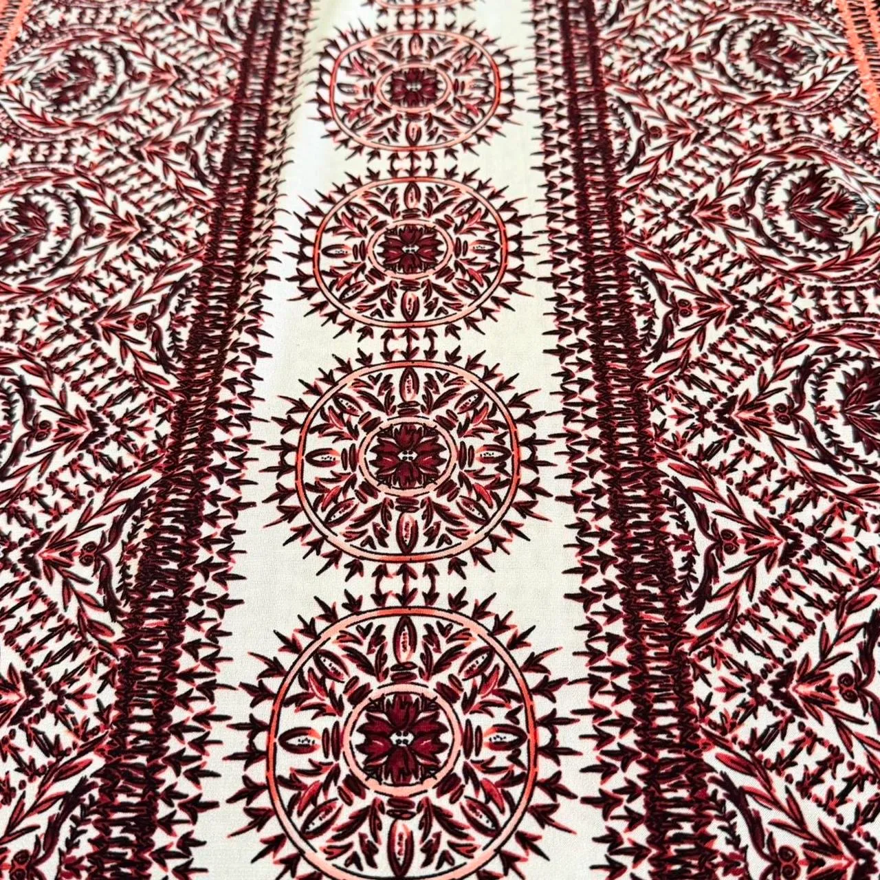 London Times sleeveless boho tribal medallion fit & flare dress size 4 small   - Image 6