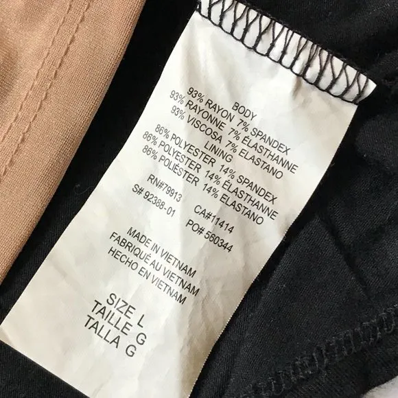 Motherhood Maternity Black‎ Rayon Blend Short Sleeve Casual Nursing Dress Size L - Image 8