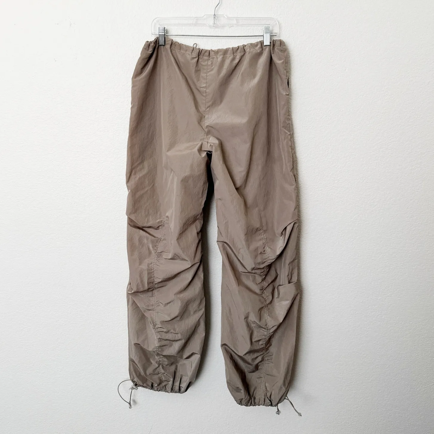 [I.AM.GIA] Tan Hester Pull-On Elastic Waist Low Rise Parachute Pants Sz Medium M - Image 3