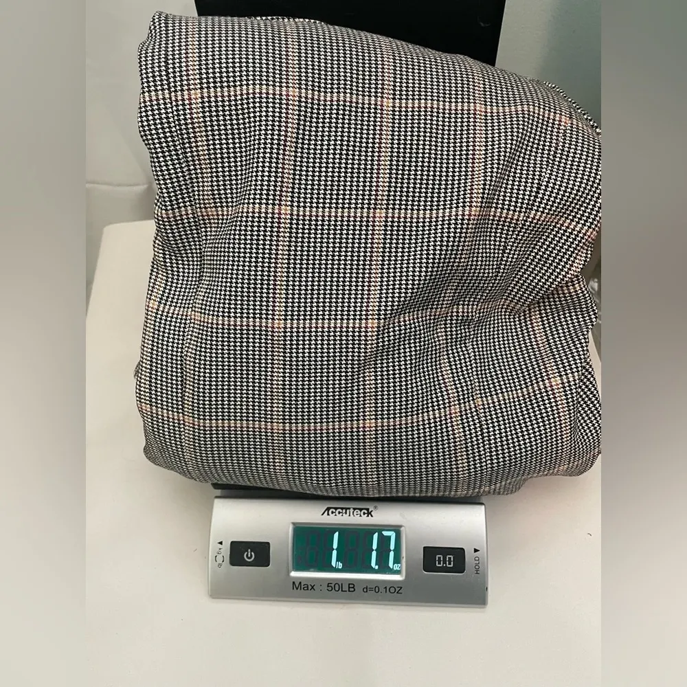 Rachel Zoe Women's Gray‎ Plaid Blazer size Medium - Image 9