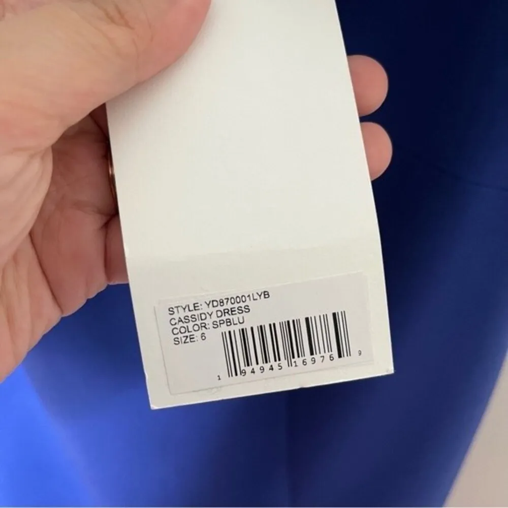 Likely Womens Cassidy Blue One Shoulder Sheath Party Cocktail Dress Size 6 New - Image 10