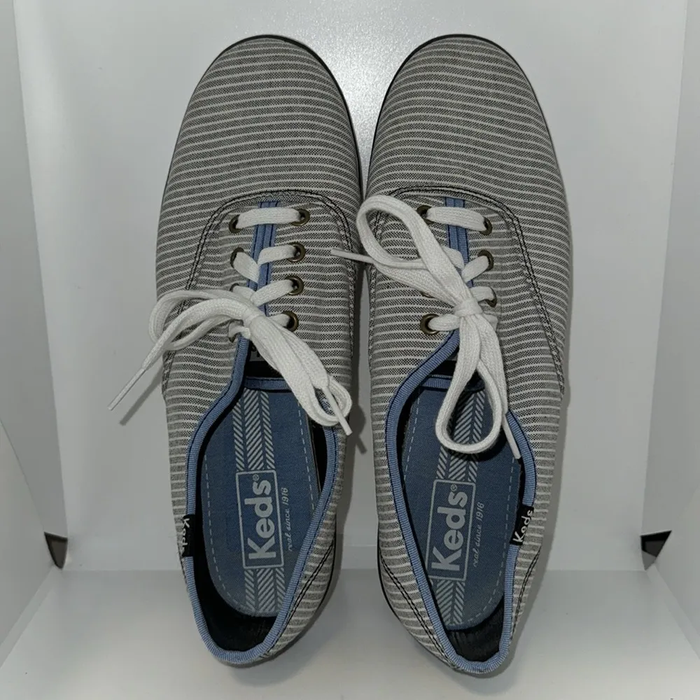 KEDS Champion Chambray Stripe Women’s Sneakers Casual Shoes Size 8.5 - Image 7