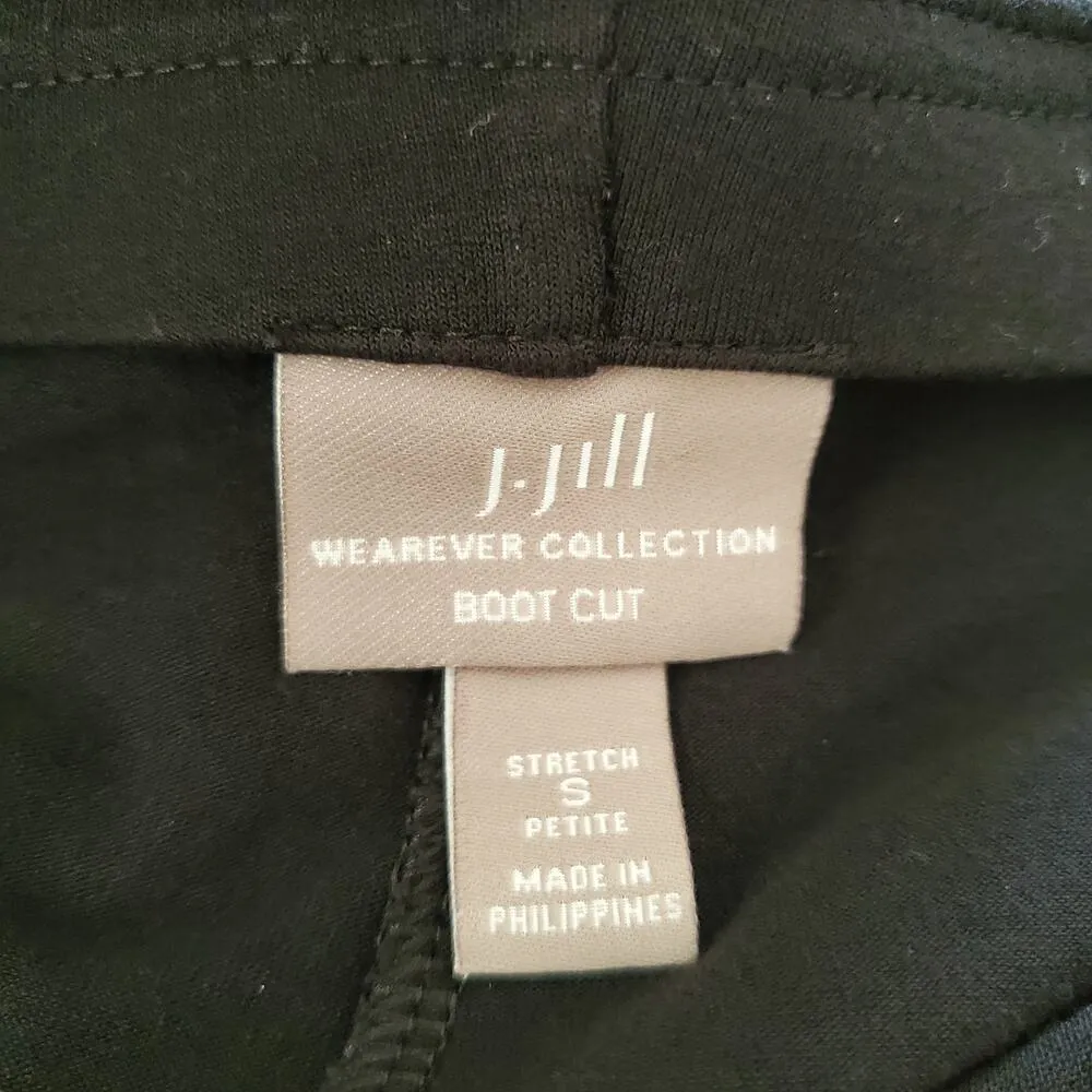 J. Jill Wearever Collection Black Casual Boot Leg Pants Size SP - Image 6