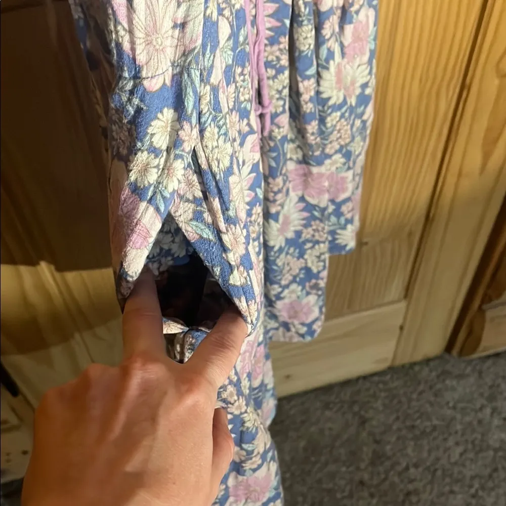 American Eagle Outfitters Floral Print Women's Cross Back Low Back Mini Dress - Image 7