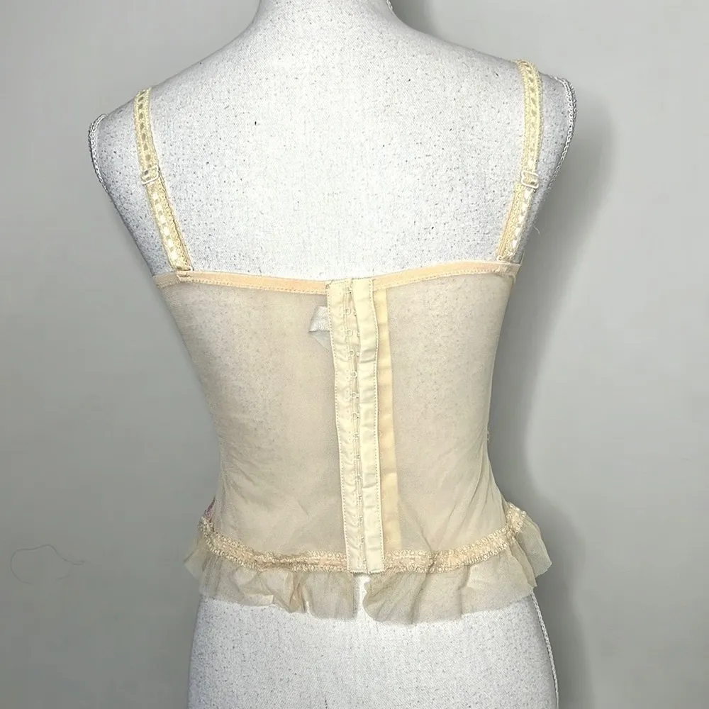Y2K delicates Lavender Lace Bustier - Image 3