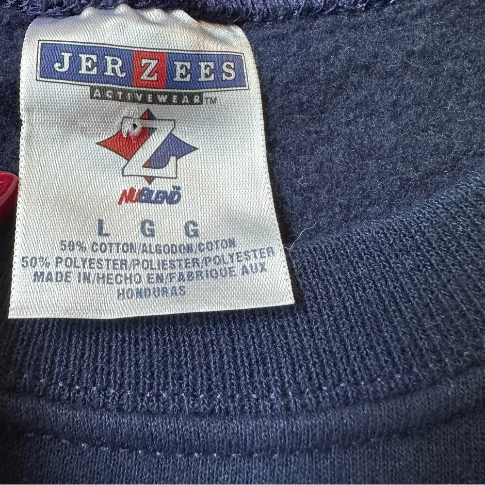 Jerzees Women's Vintage Navy Blue Oregon Birds Crewneck Sweatshirt Sz Large - Image 3