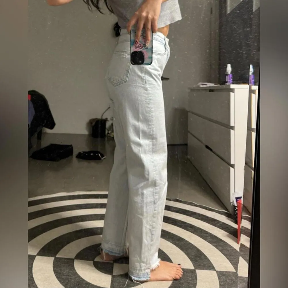 Zara women’s straight leg jeans, mid waist - Image 9