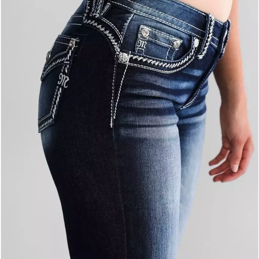 Miss Me Indigo Straight Leg Jeans - Image 3