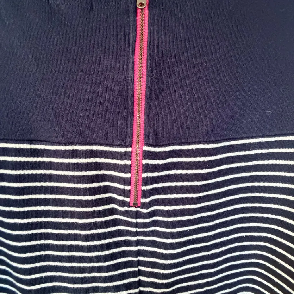 Gap Navy White Striped Nautical Boat Neck Dress XL Cotton - Image 6