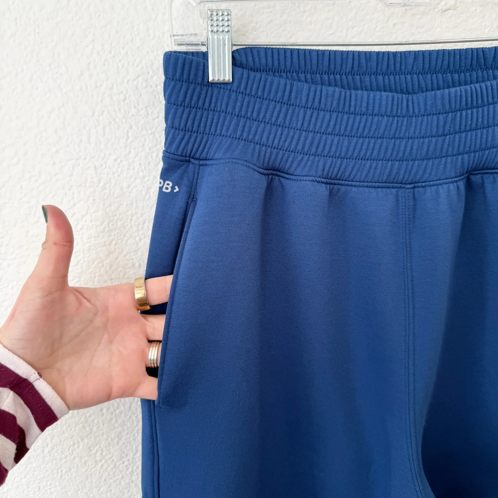 [YPB] Blue NeoKint High Rise Elastic Waist Baggy Sweatpants Lounge Size Medium M - Image 10