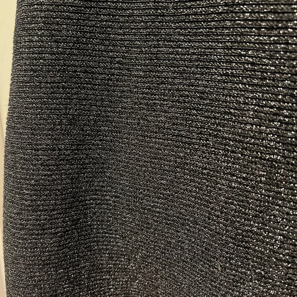 Philosophy Shimmery Silver & Black Sweater - Image 3