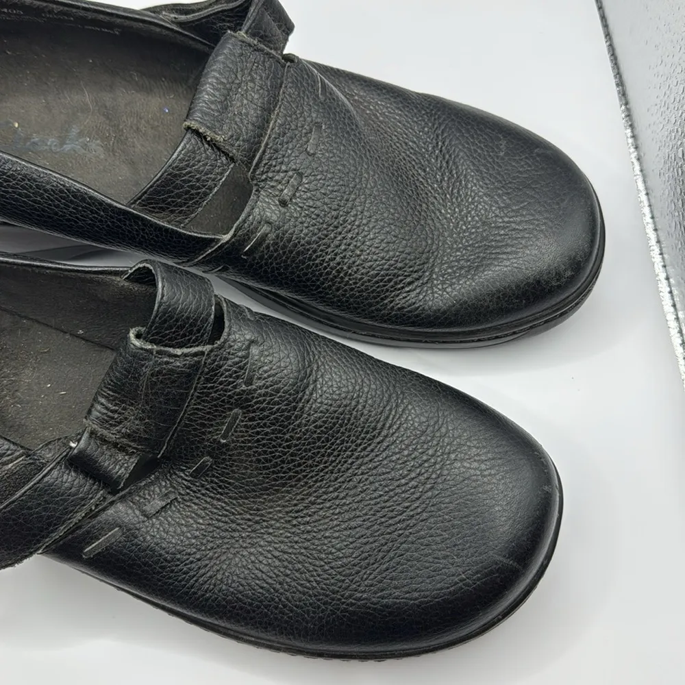 Clarks 37405 Woman's Mary Jane Closed-Toe Loafers Black Leather Size 10 - Image 8