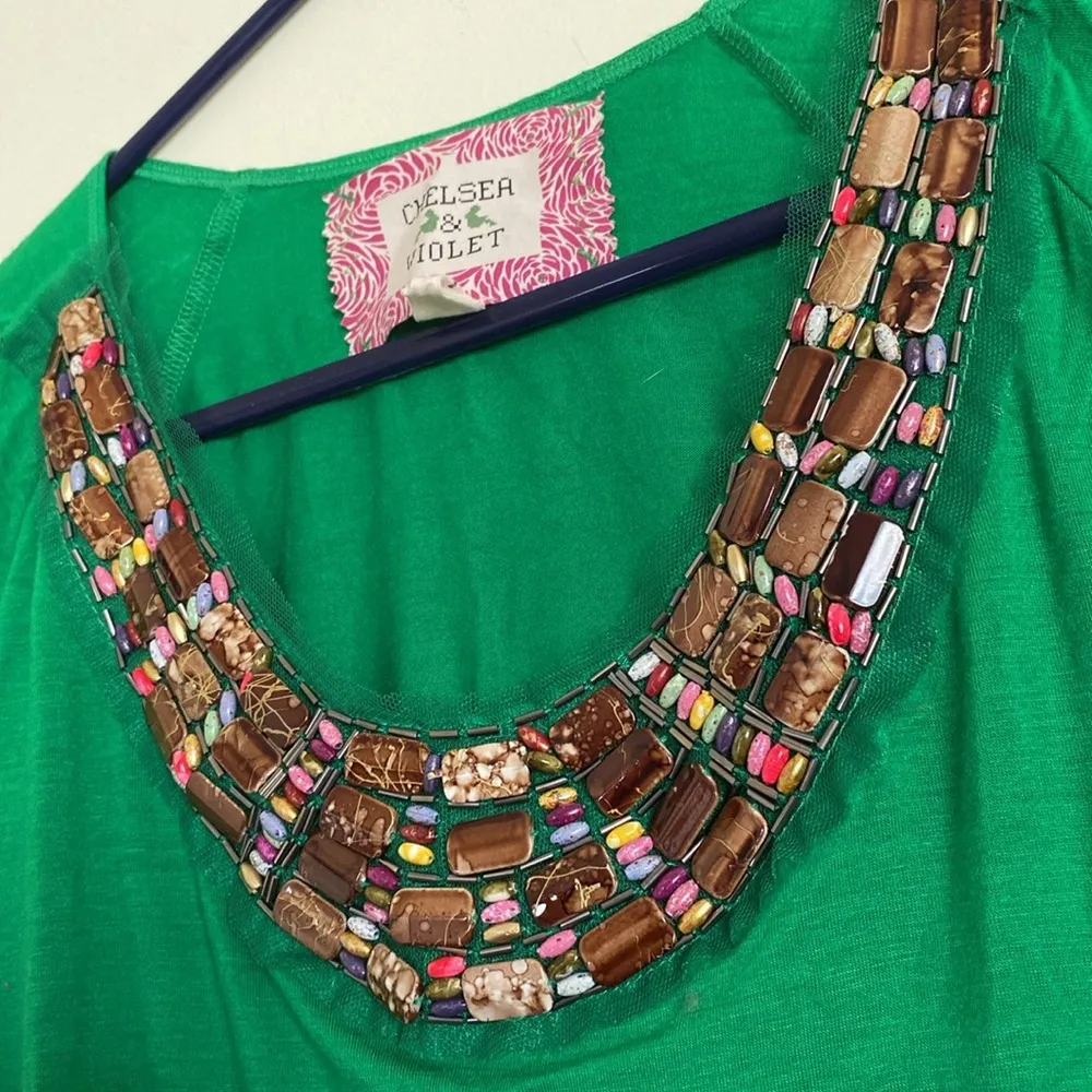 Chelsea and Violet XS Green Blouse - Image 3