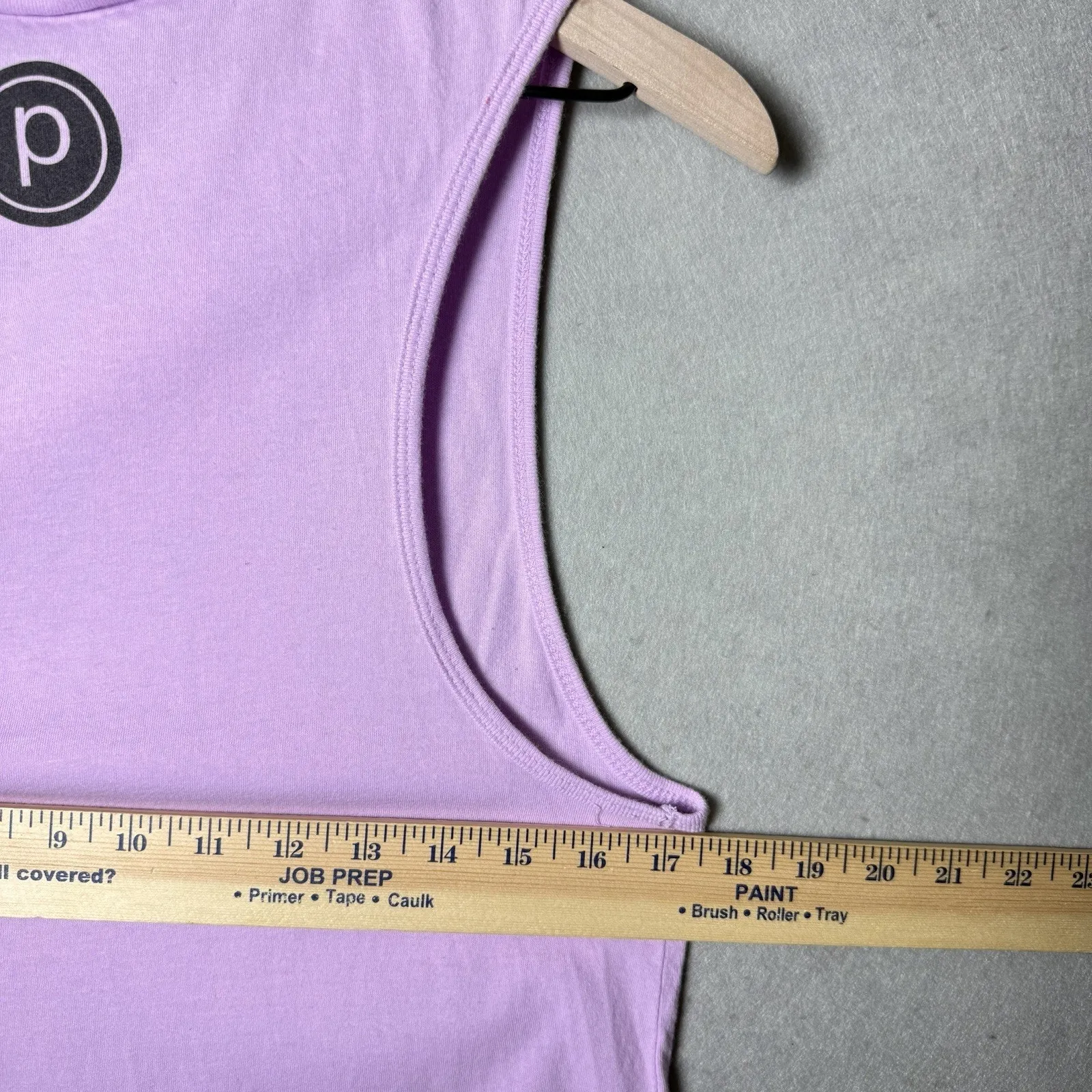 Pure Barre “Summer tuckin” Muscle Tank Light Pink 100% Cotton Women’s Size L - Image 7