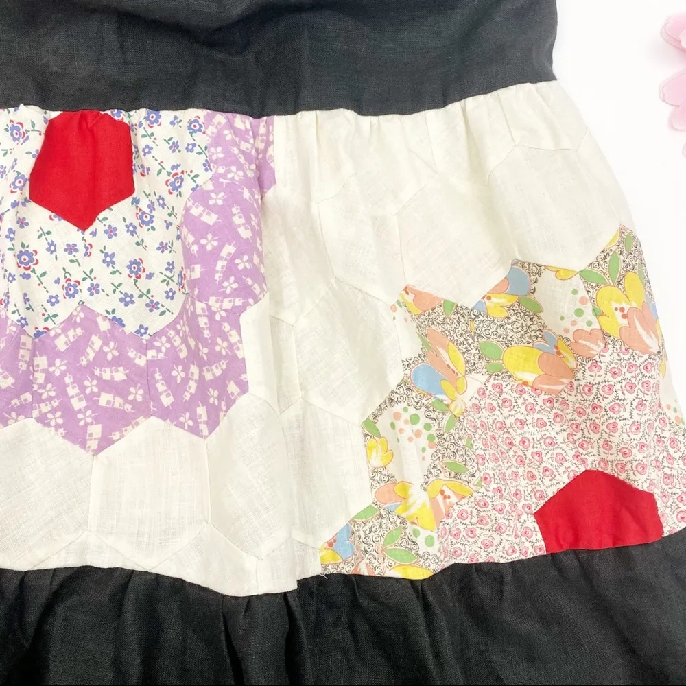 Madewell X Carleen Patchwork Surrounded Islands Floral Midi Dress Size XS - Image 11