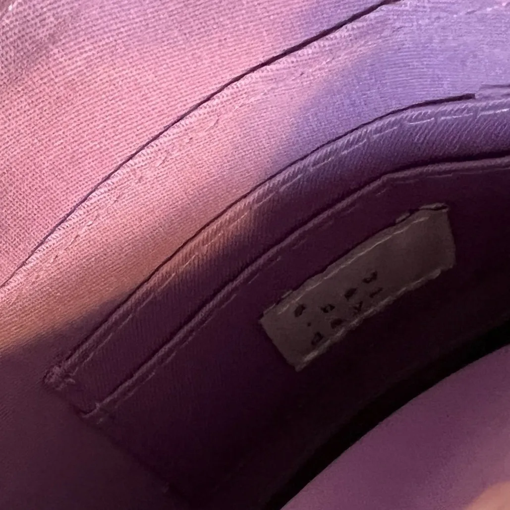 A New Day Lavender Quilted Faux Leather Wristlet Clutch Purse - Image 7