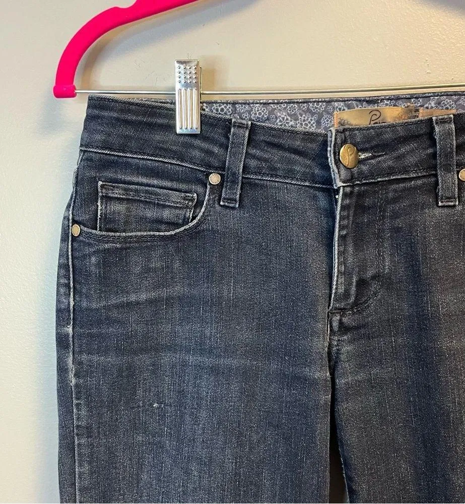 Paige Skyline Bootcut Denim Mid-Rise Medium Wash Jeans Sz 26 EUC - Image 3