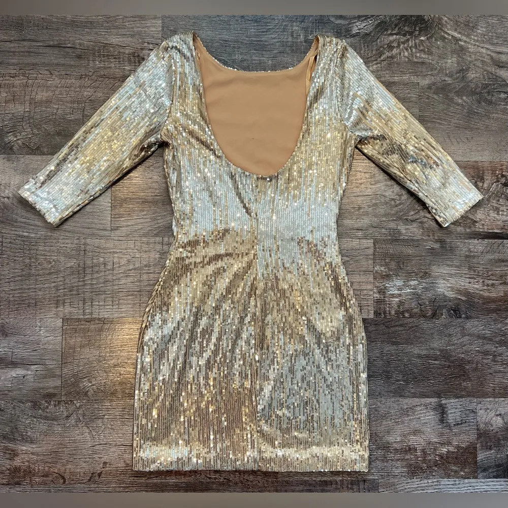 As U Wish Sparkly Sequin Dress - Image 4