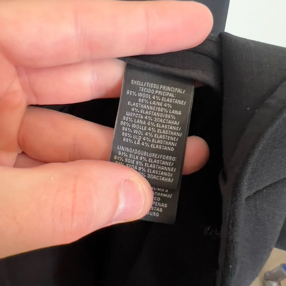 Ralph Lauren Black Label Wool Silk Dress Size 0 - Image 4