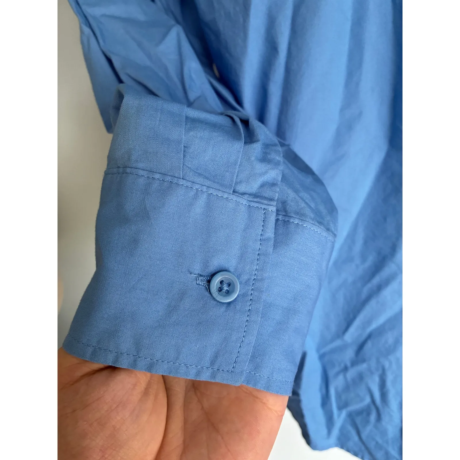 Cotton On Button Up Top Blue Women's Classic - Image 3