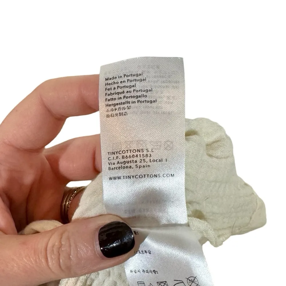 The Tiny Big Sister by Tiny Cottons Double Gauze Tiered Midi Dress size 38/US6 - Image 9