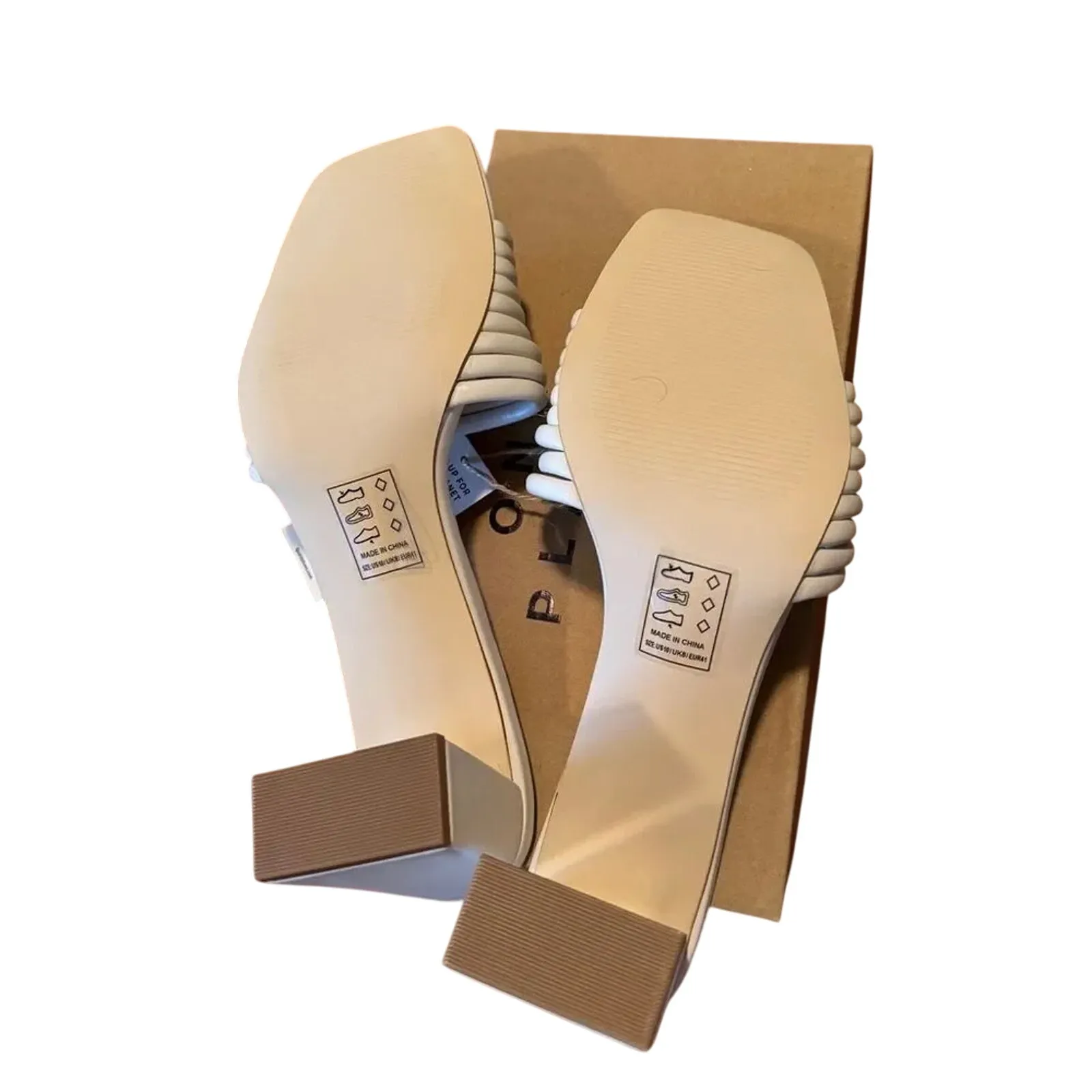 ONE PLANET by QUPID Kerstin Strappy Block Heel Sandal, Size 10, New w/ Tag Box - Image 7