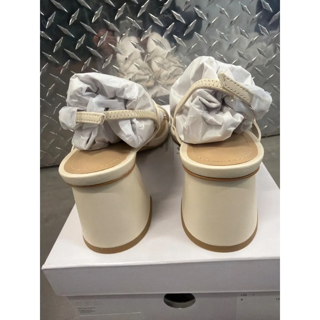 & OTHER STORIES Kelly Block Heel Sandal White Womens Size 38 US 7 - Image 7