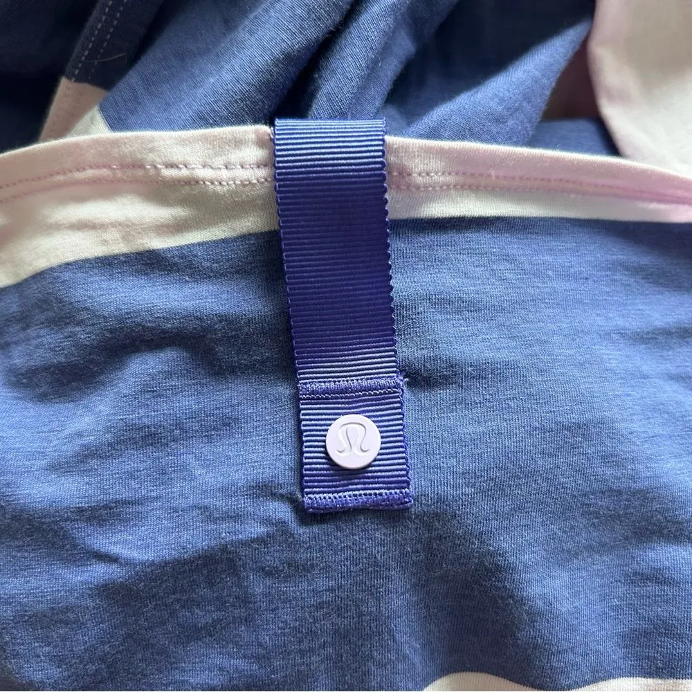 Lululemon Vinyasa Scarf Vitasea Bold Stripe Pretty Purple Stony Grape - Image 5