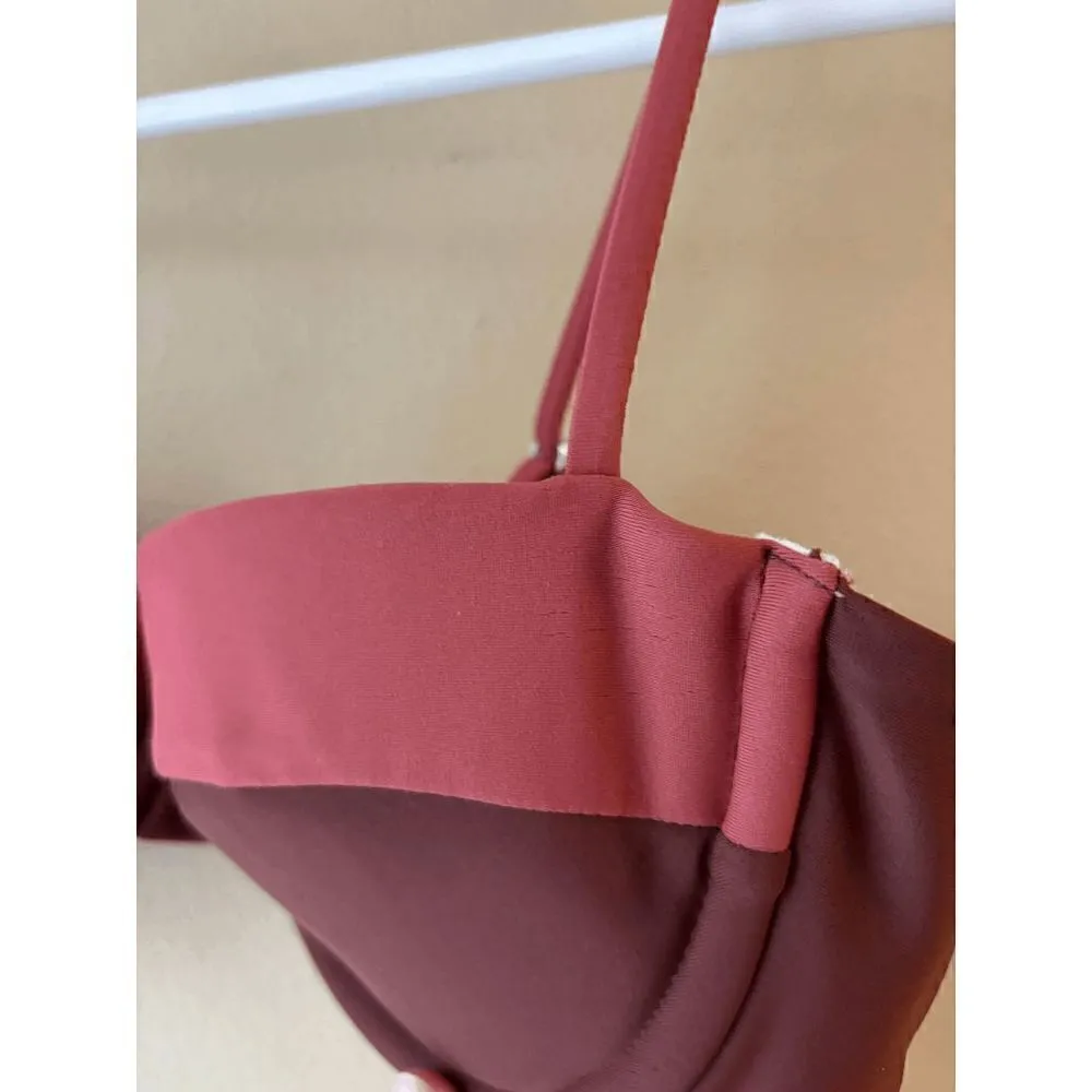 Veronica Beard Dyer Top in Rose Brown Women's Size Medium - Image 2