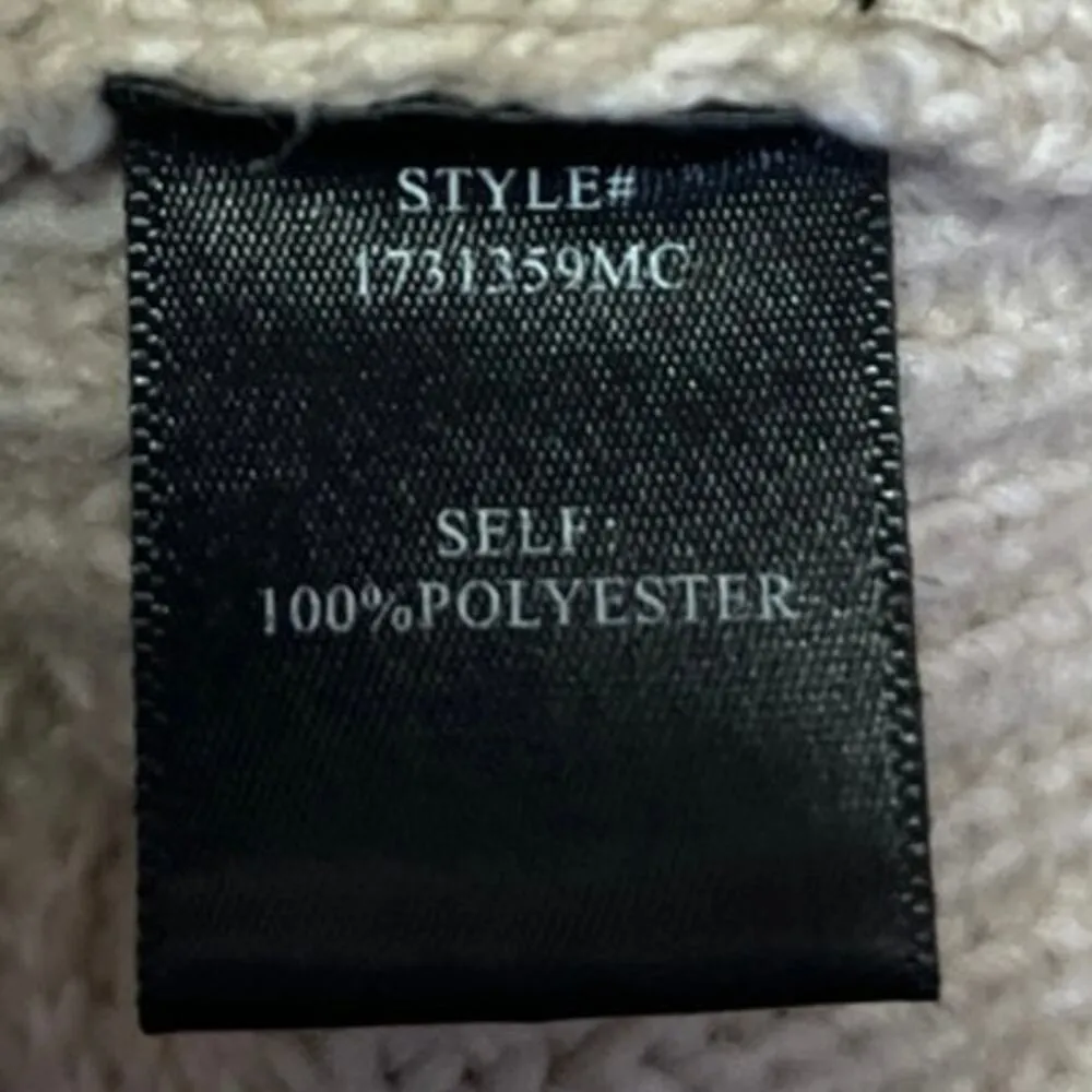 Modern Citizen Beige Ribbed Knit Long Sleeve Crewneck Pullover Sweater Top Sz XL - Image 4