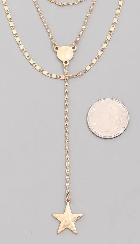 Gold Star Layered Necklace - Image 2