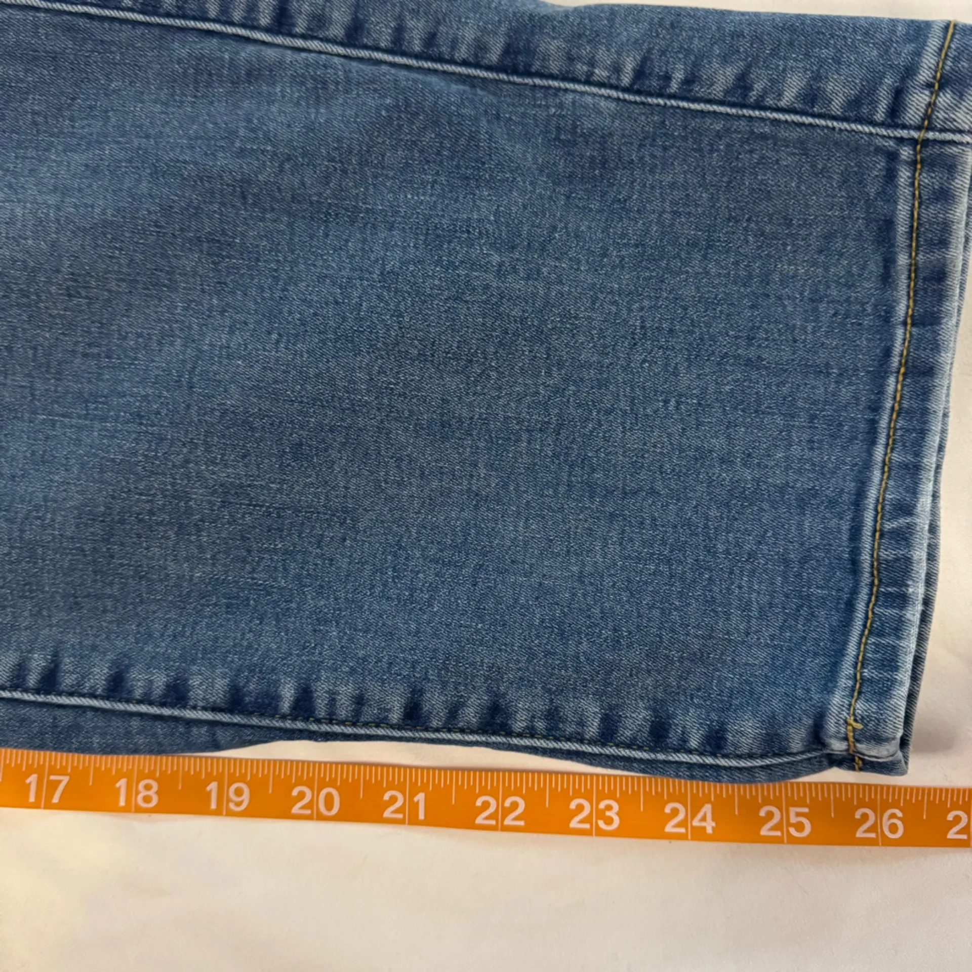 Torrid Lean Jean Size 4S Medium Wash Pull On Elastic Waist Stretch Denim Casual - Image 5