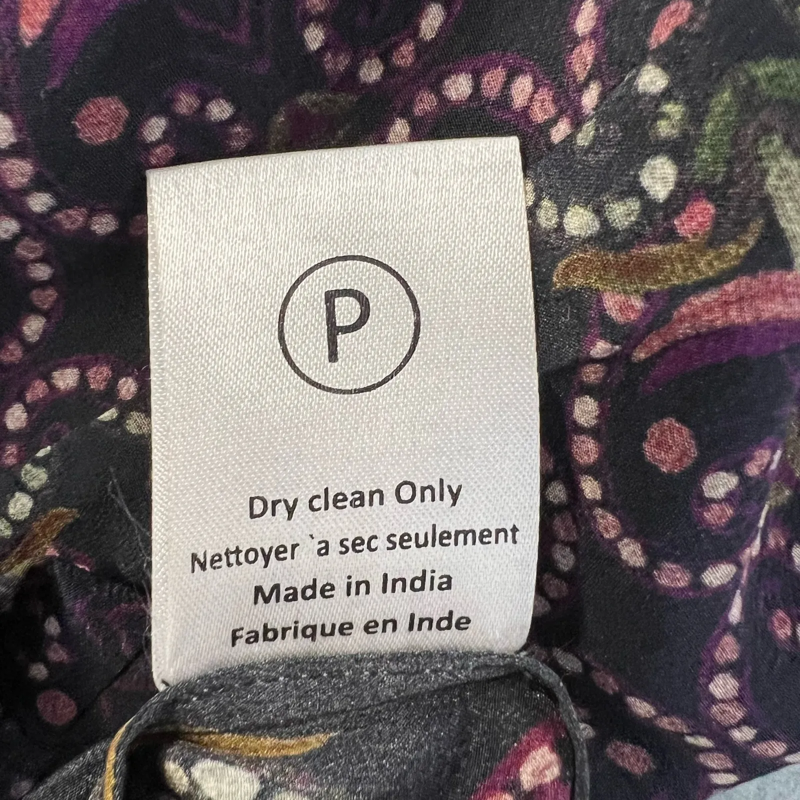 Hemant & Nandita Embroidered 100% Silk Jumpsuit Open Side & Back S Indie Boho - Image 14