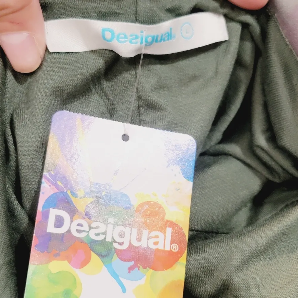 Desigual Women's Floral Abstract Print Shift Dress Art To Wear Sz L - Image 12