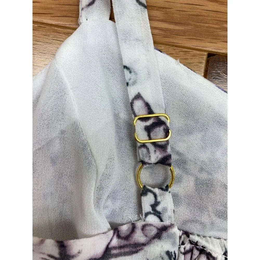 Cabi #272 On The Clock Tiered Cami Tank Top Womens Med Summer Ruffle Casual - Image 10