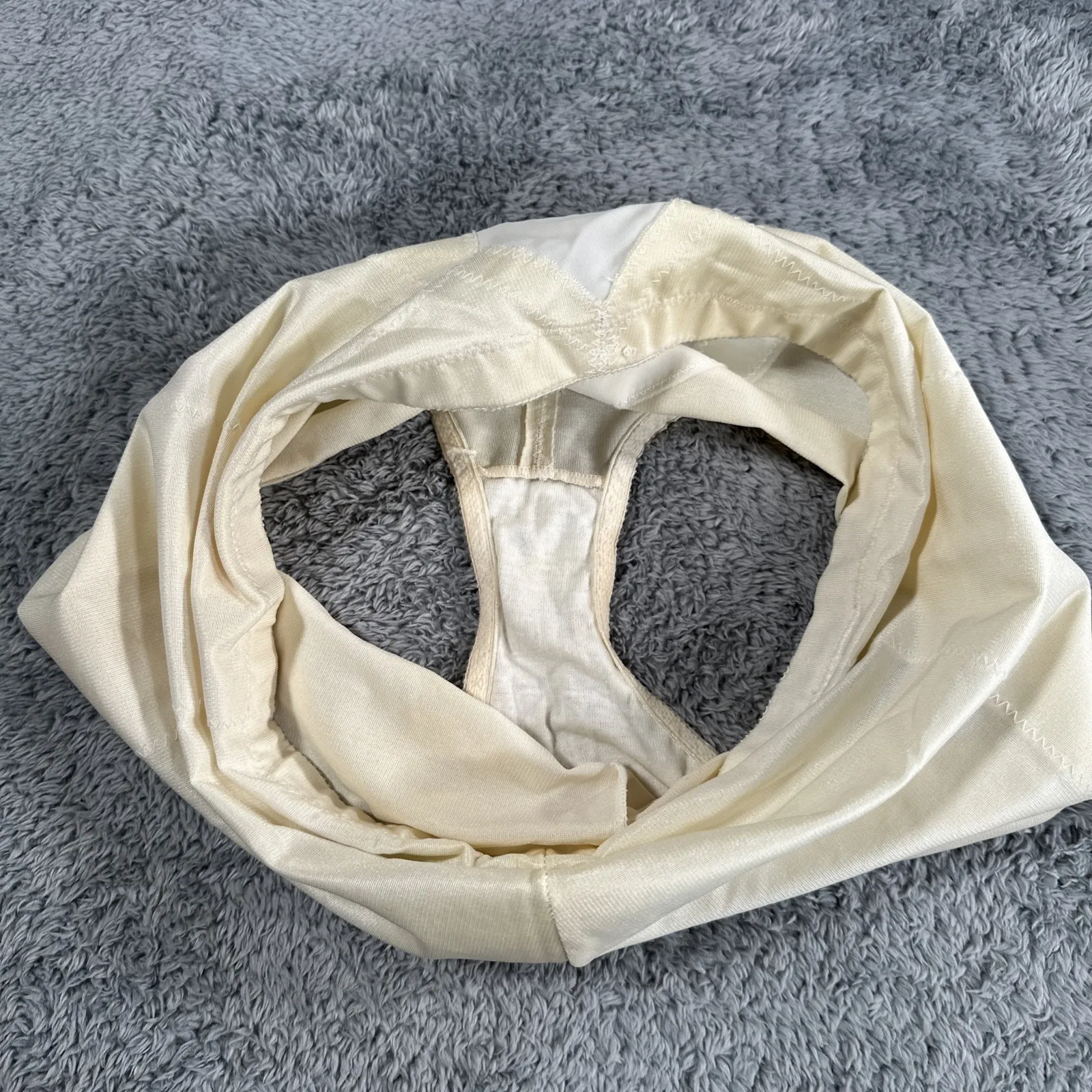 VTG 1980s JC Penny Delicates Hi-Waisted Shapewear Size XXL 3155 Nylon Beige - Image 12