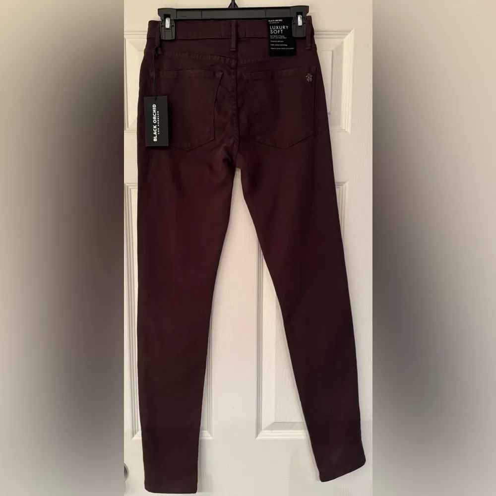 Black Orchid GISELE HIGH RISE SKINNY WACKY TOBACCY Women’s Brown Jeans Size 26 - Image 6
