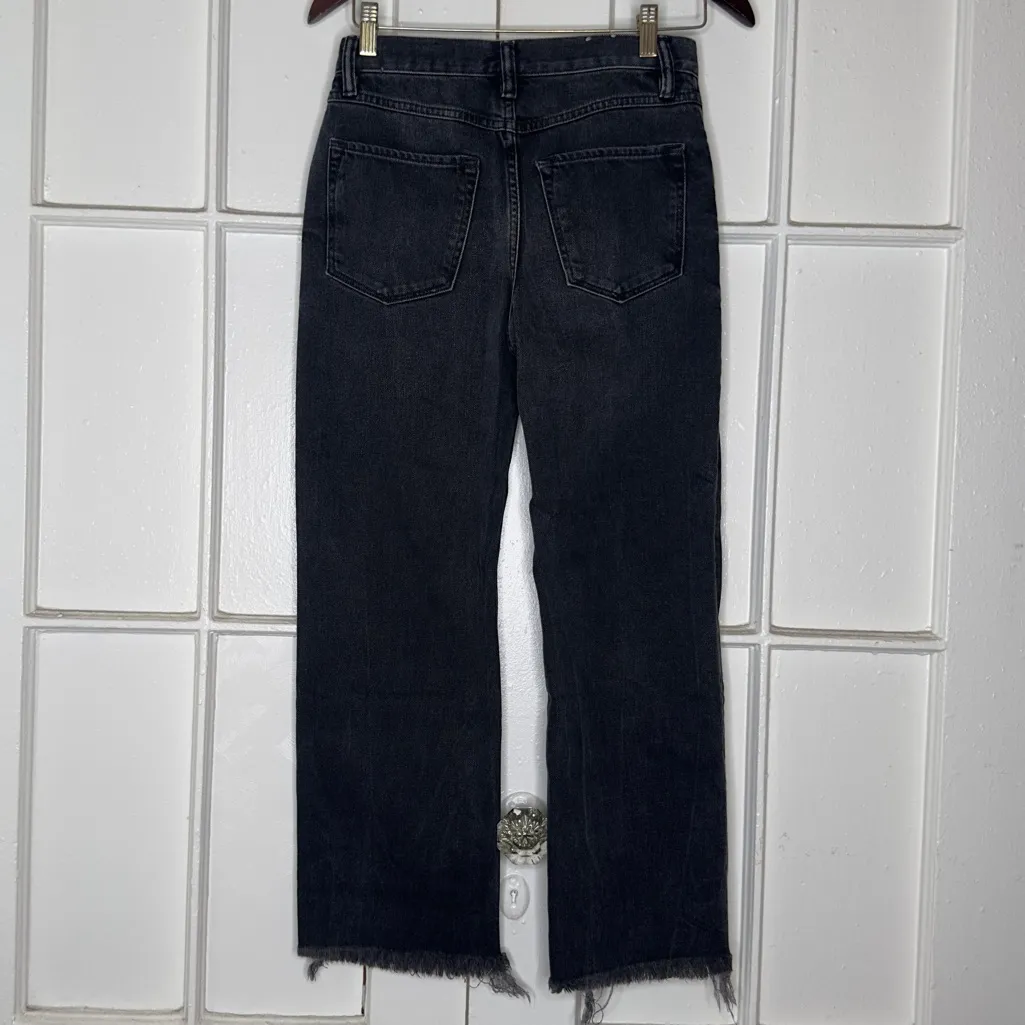 All Saints Mazzy Cropped Wide Jeans - Image 2