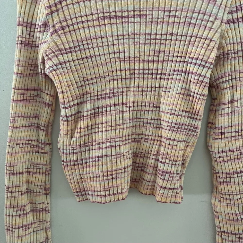 Sincerely Jules Slightly Short Knit Sweater Bell Sleeves Boho Juniors L NWT Pink Size L - Image 9