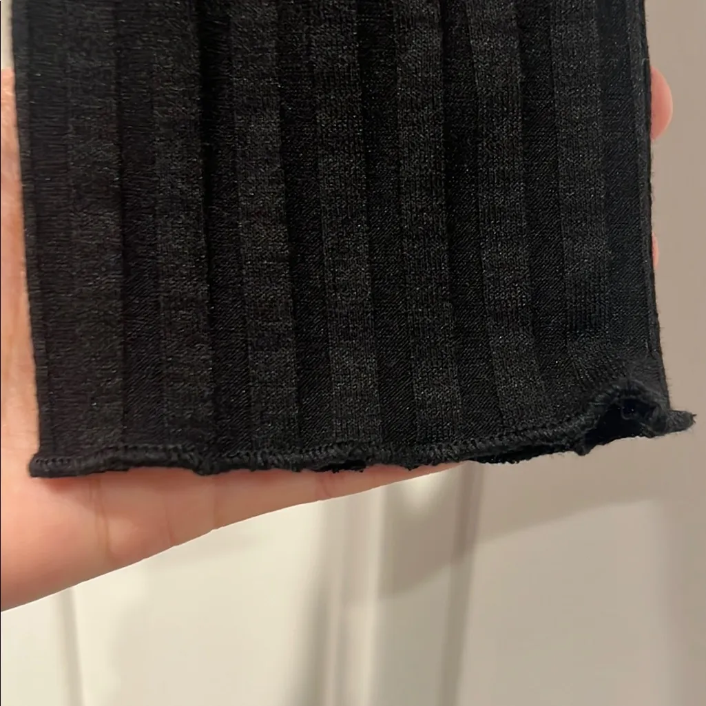 Princess Polly Black‎ Abigail Ribbed Wrap top size 8 - Image 5