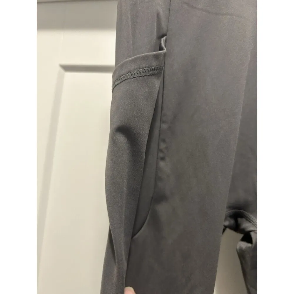 AYBL Training Leggings Womens M Pant Black Side Pockets Stretch Gym Running Yoga - Image 4