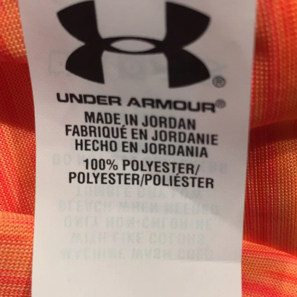 Under Armour Heat Gear Bright Coral short sleeve top - Image 7